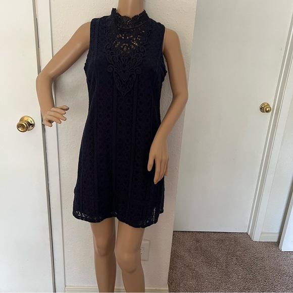 Jodi kristopher Mini Lace Dress Size 1 - Picture 7 of 7